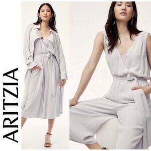Aritzia Babaton Maximillian Cropped Palazzo Jumpsuit S